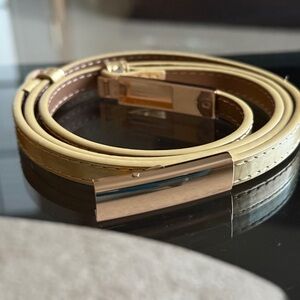 Tom Ford Gold and Tan Women's Belt